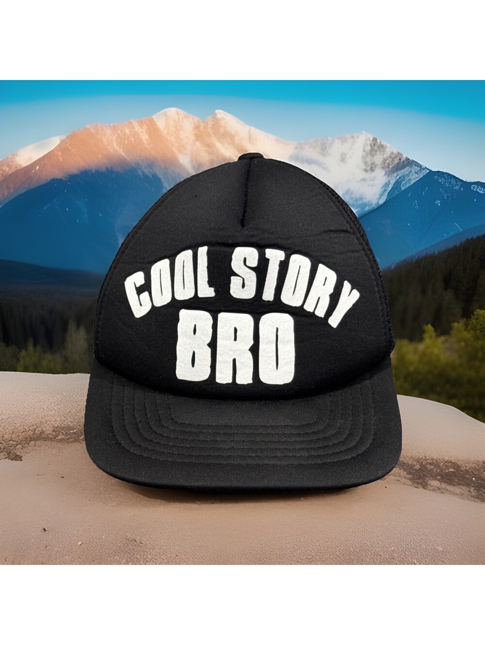 Cool Story Bro That’s Some Story Disbelief Pigs Fly Fascinating Baseball Cap